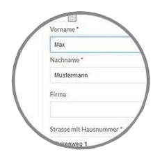 Kontaktdaten eingeben und Angebot anfordern