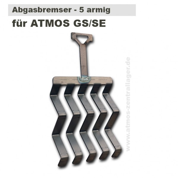 Abgasbremse - fünfarmig