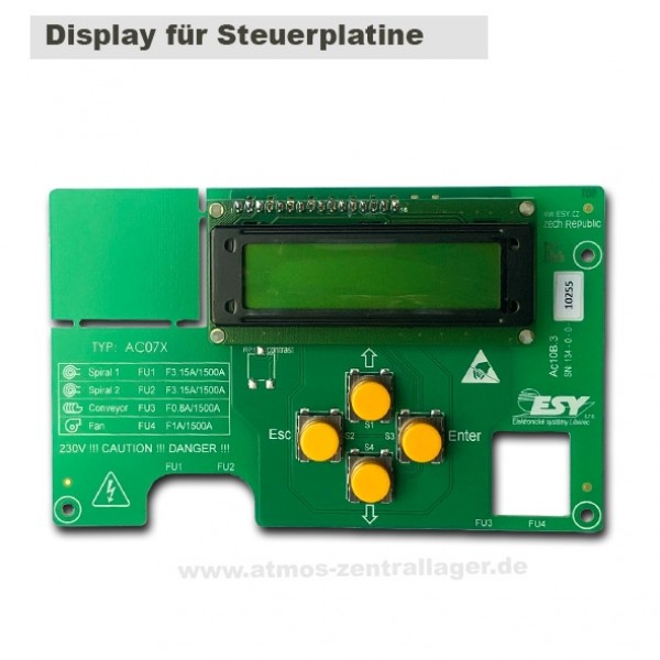 Display für ATMOS Pelletbrenner