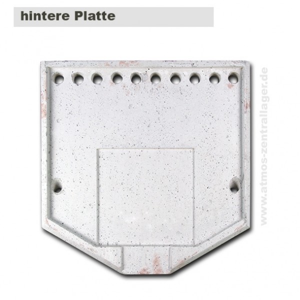 Verbrennungsraum - hintere Platte