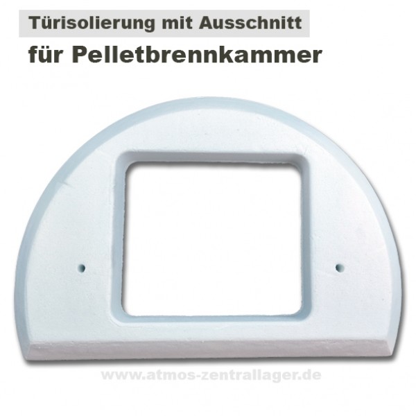 Türisolierung mit Ausschnitt für Pelletbrenner DC40GSP
