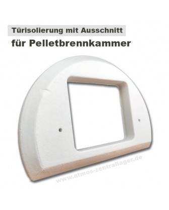 Türisolierung mit Ausschnitt für Pelletbrenner DC40GSP