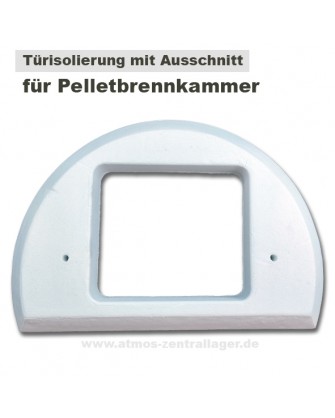 Türisolierung mit Ausschnitt für Pelletbrenner DC40GSP
