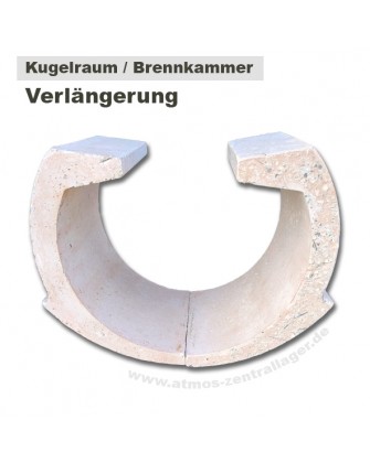 ATMOS Holzvergaser Kugelraum DC086 510mm linke + rechte Seite