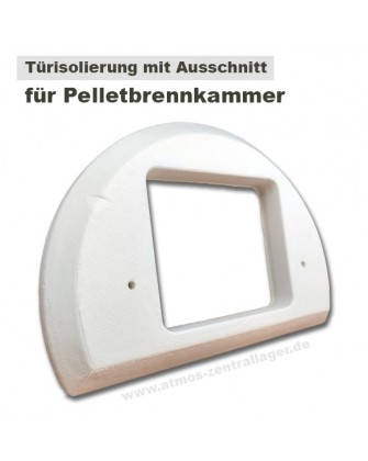 Türisolierung mit Ausschnitt für Pelletbrenner DC40GSP