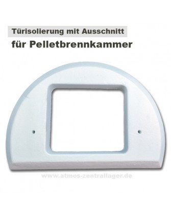 Türisolierung mit Ausschnitt für Pelletbrenner DC40GSP