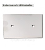 Abdeckblech der Glühspirale