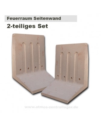 Set - Feuerraum Seitenwände für DC25GSE kurze Ausführung
